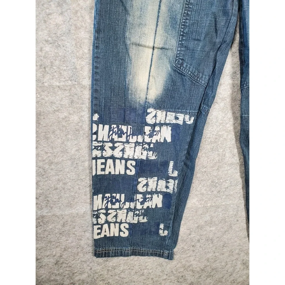 Vintage FUBU Jeans Mens Size 32x34 Blue Denim Skater Y2K Baggy Streetwear